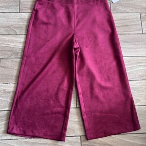 Rafaella Women's Wide Leg Pants in Burgundy